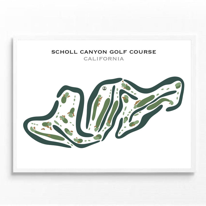 Scholl Canyon Golf Course, California - Printed Golf Courses - Golf Course Prints