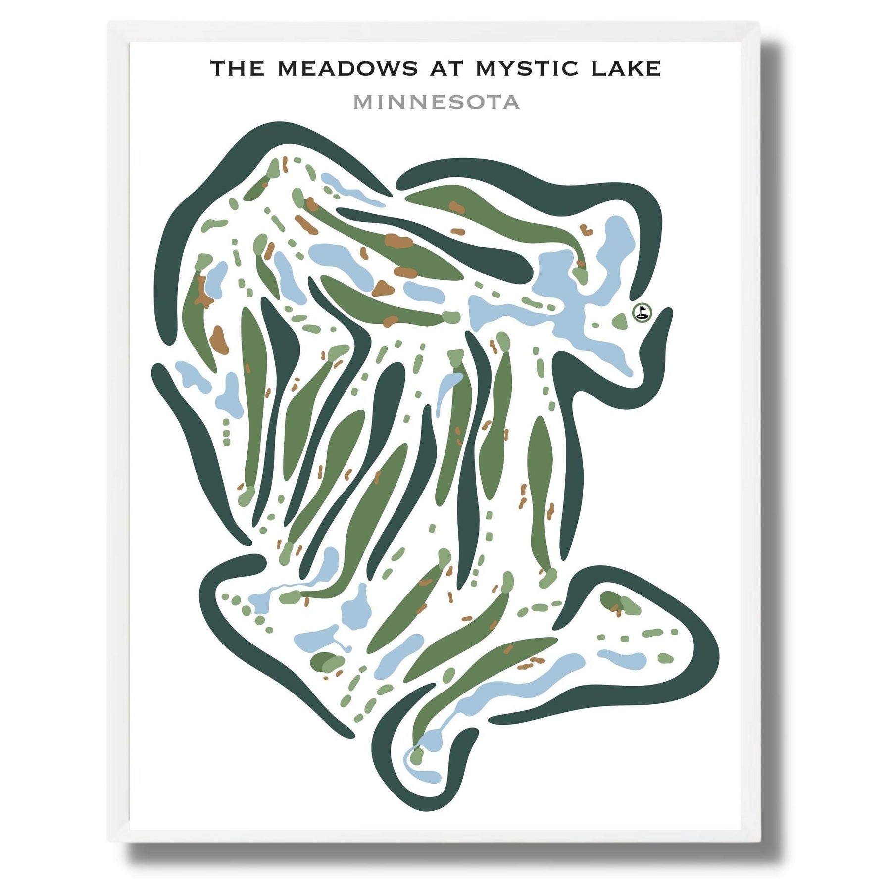 The Meadows at Mystic Lake, Minnesota Golf Course Maps and Prints