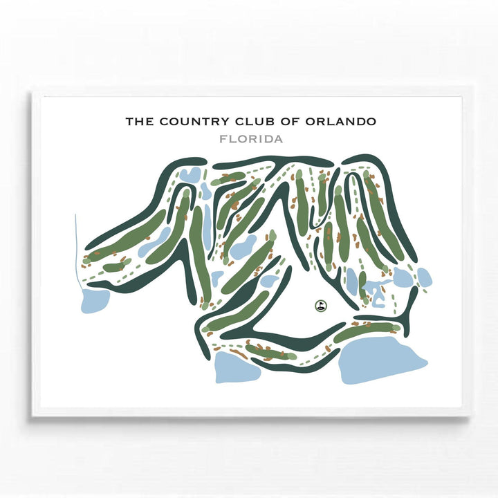 The Country Club Of Orlando, Florida - Printed Golf Courses - Golf Course Prints