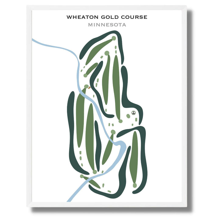 Wheaton Golf Course, Minnesota - Printed Golf Courses - Golf Course Prints
