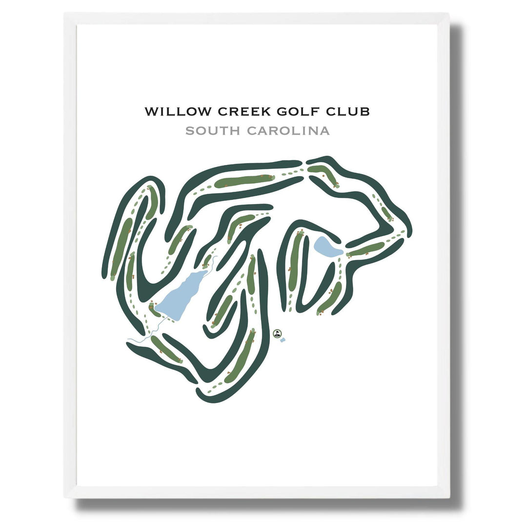 Willow Creek Golf Club, South Carolina - Printed Golf Courses - Golf Course Prints