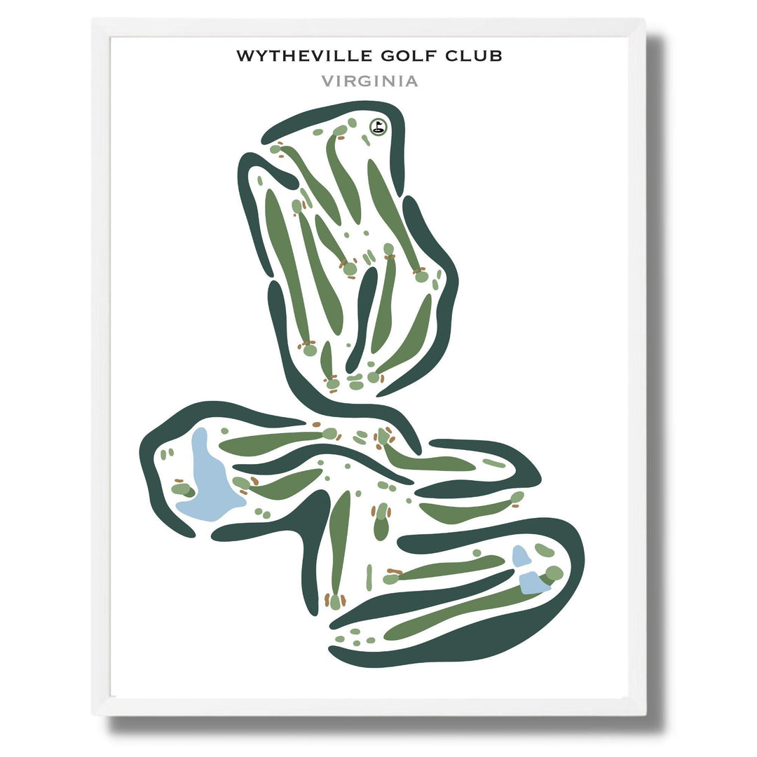 Wytheville Golf Club, Virginia - Printed Golf Courses - Golf Course Prints