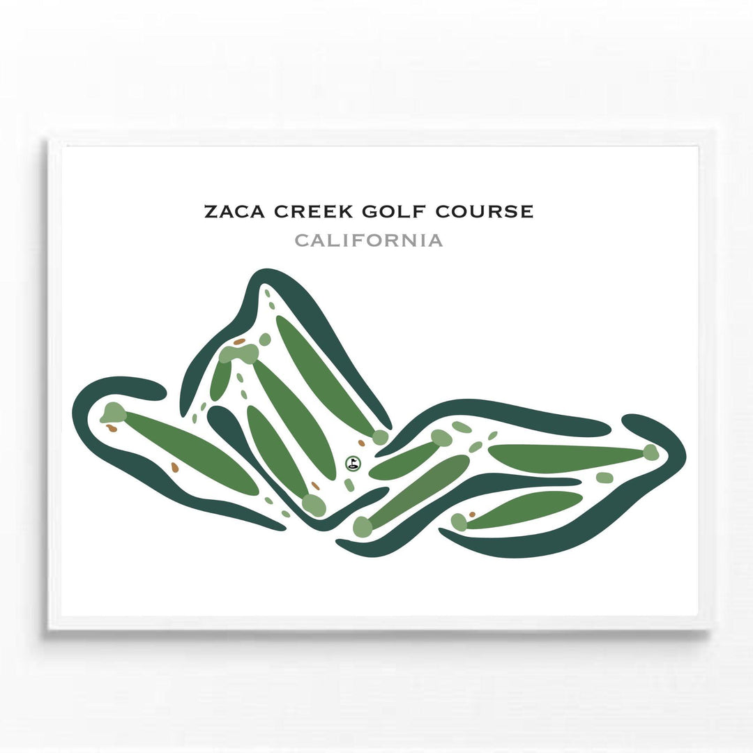 Zaca Creek Golf Course, California - Printed Golf Courses - Golf Course Prints
